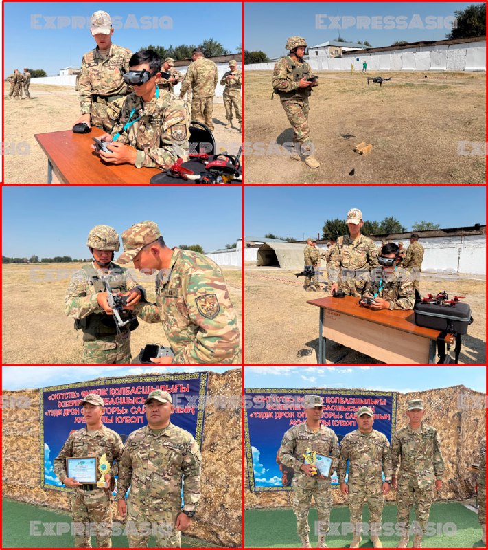 Қазақстанда алғаш рет әскери қызметкерлер арасында ұшқышсыз ұшу аппараттарын басқару бойынша жарыс өтті