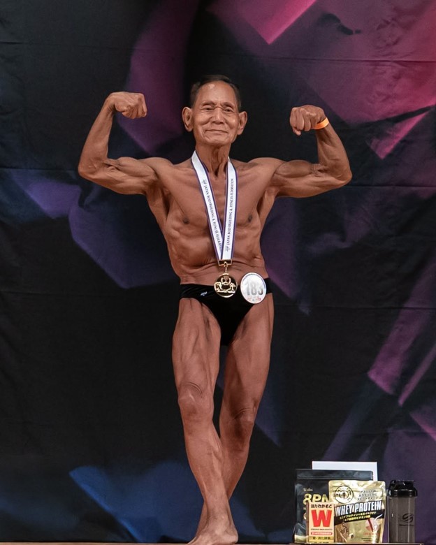 90 жастағы жапон бодибилдері ел чемпионы атанып, 17-ші жеңісіне қол жеткізді